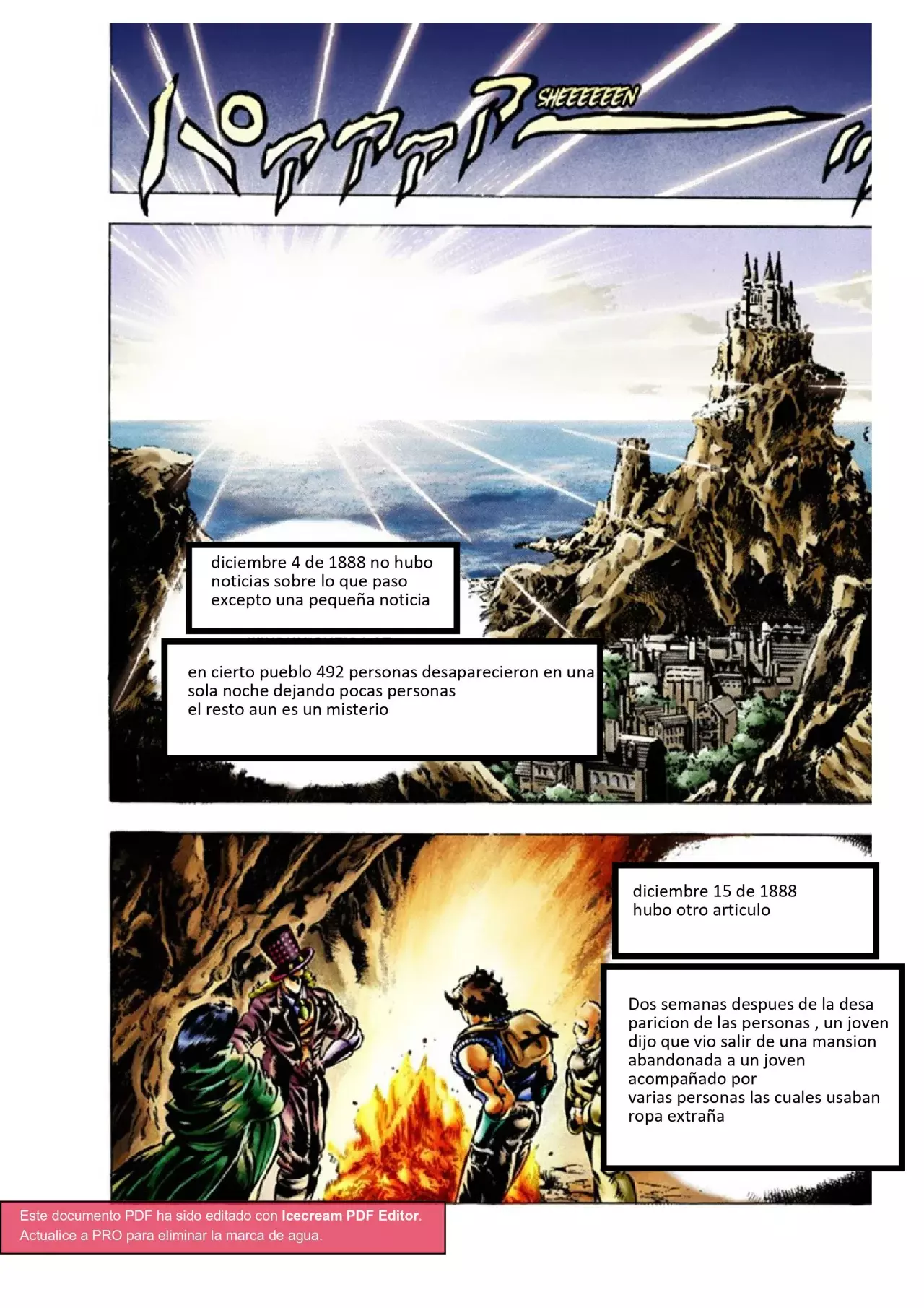 Read JoJo's Bizarre Adventure Parte 1 Phantom Blood Full Color ES Manga Online