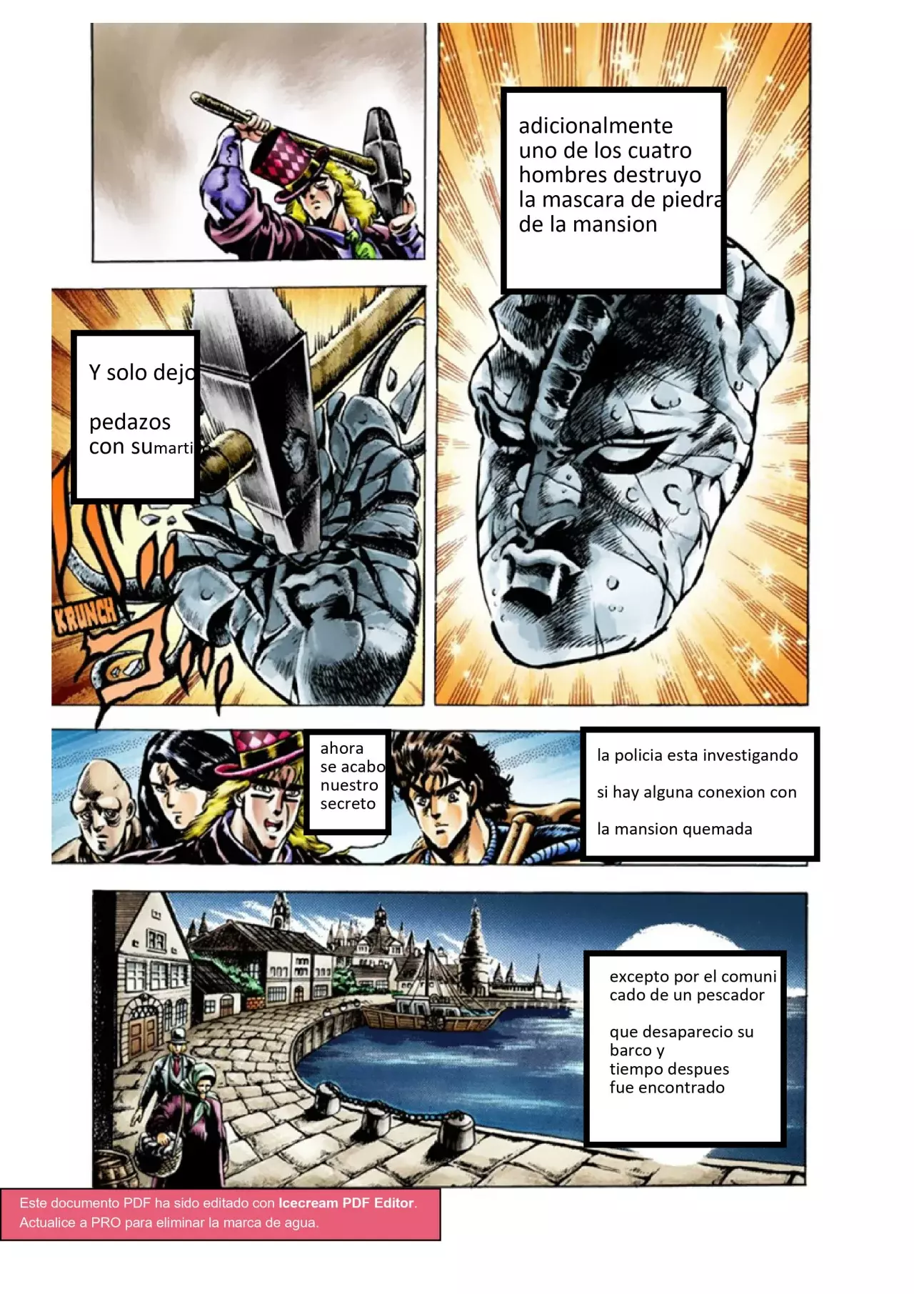 Read JoJo's Bizarre Adventure Parte 1 Phantom Blood Full Color ES Manga Online