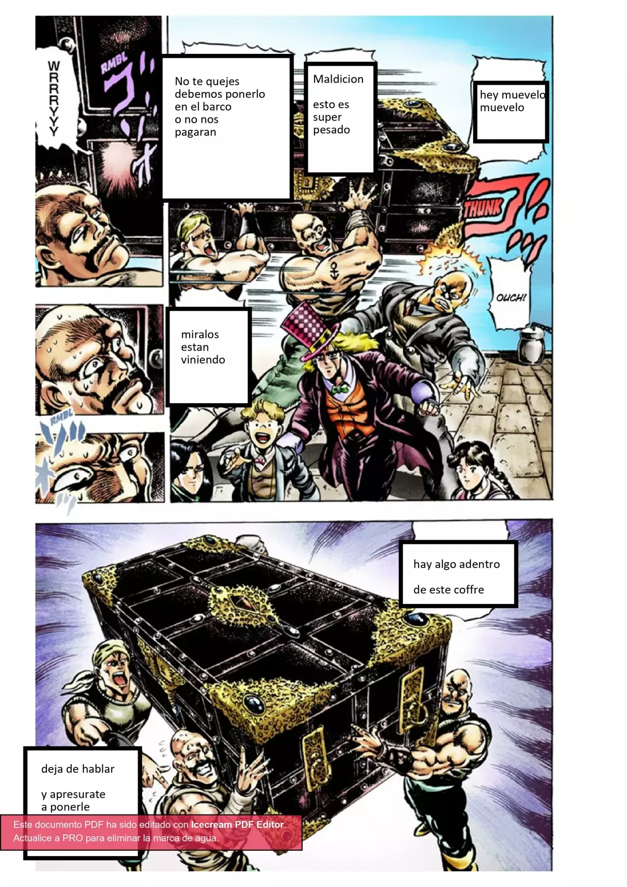 Read JoJo's Bizarre Adventure Parte 1 Phantom Blood Full Color ES Manga Online