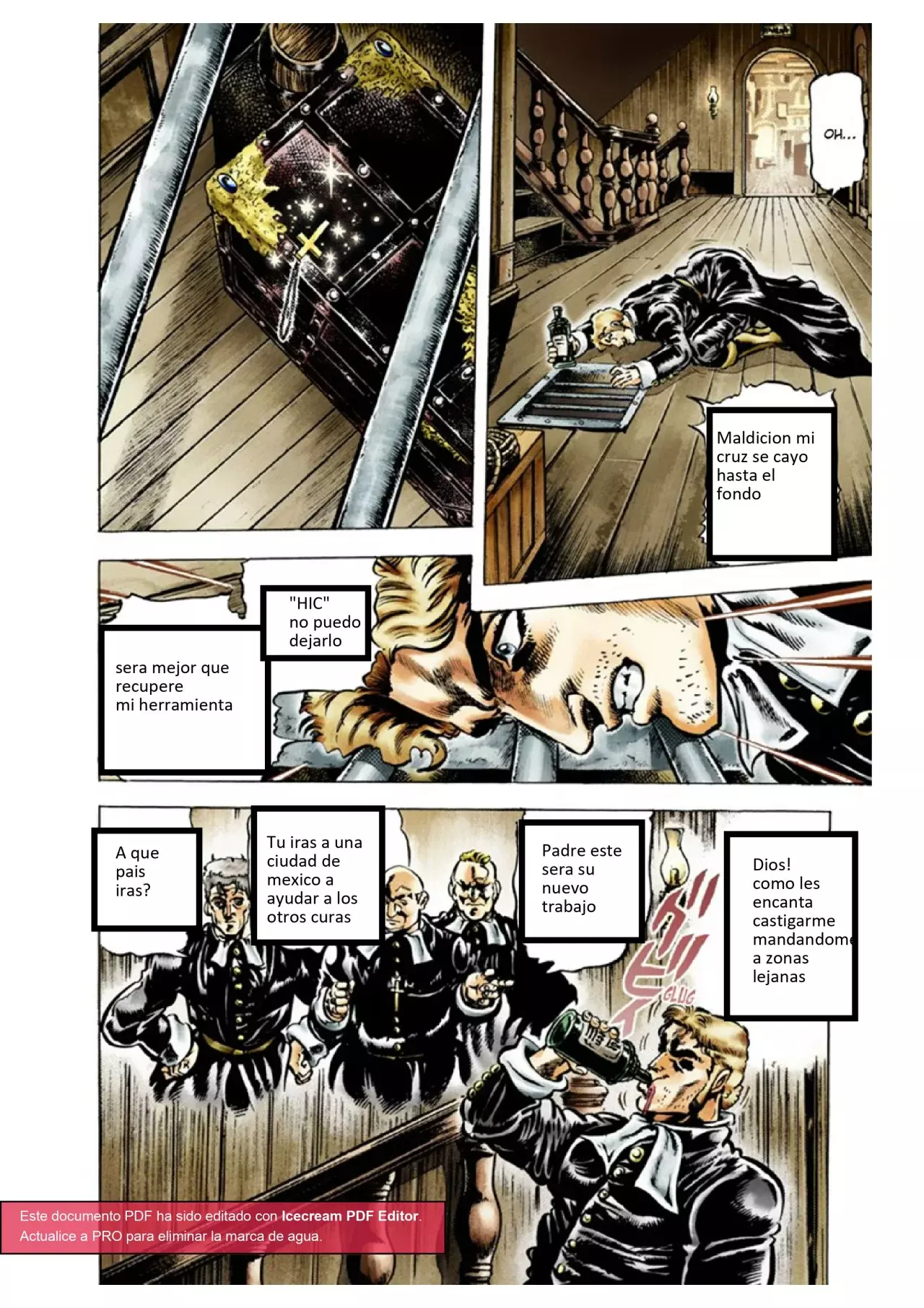Read JoJo's Bizarre Adventure Parte 1 Phantom Blood Full Color ES Manga Online