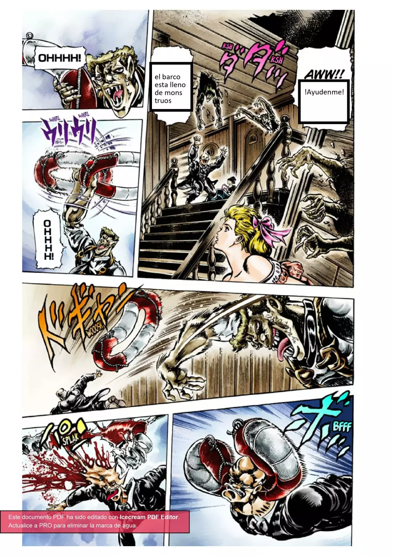 Read JoJo's Bizarre Adventure Parte 1 Phantom Blood Full Color ES Manga Online