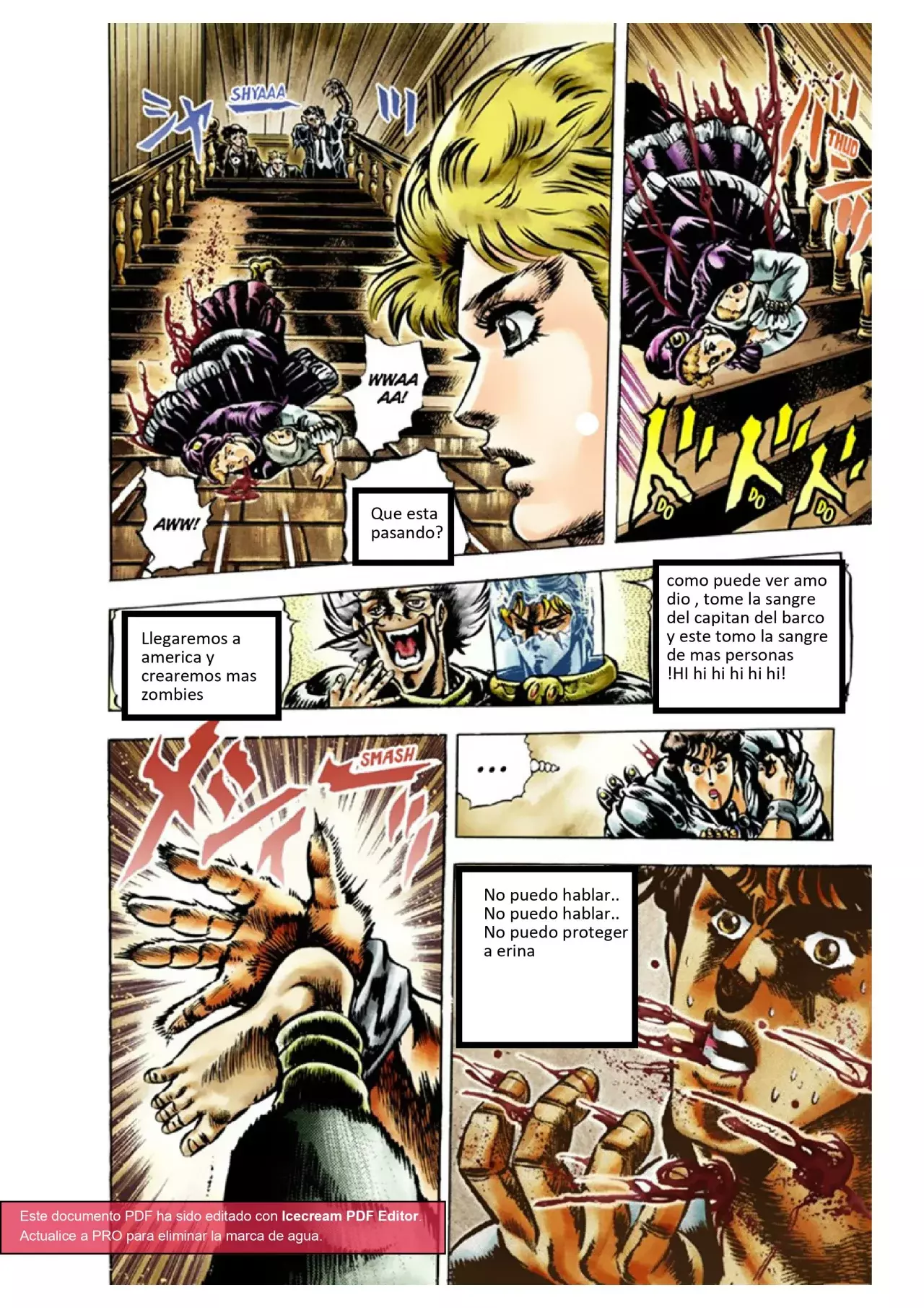 Read JoJo's Bizarre Adventure Parte 1 Phantom Blood Full Color ES Manga Online