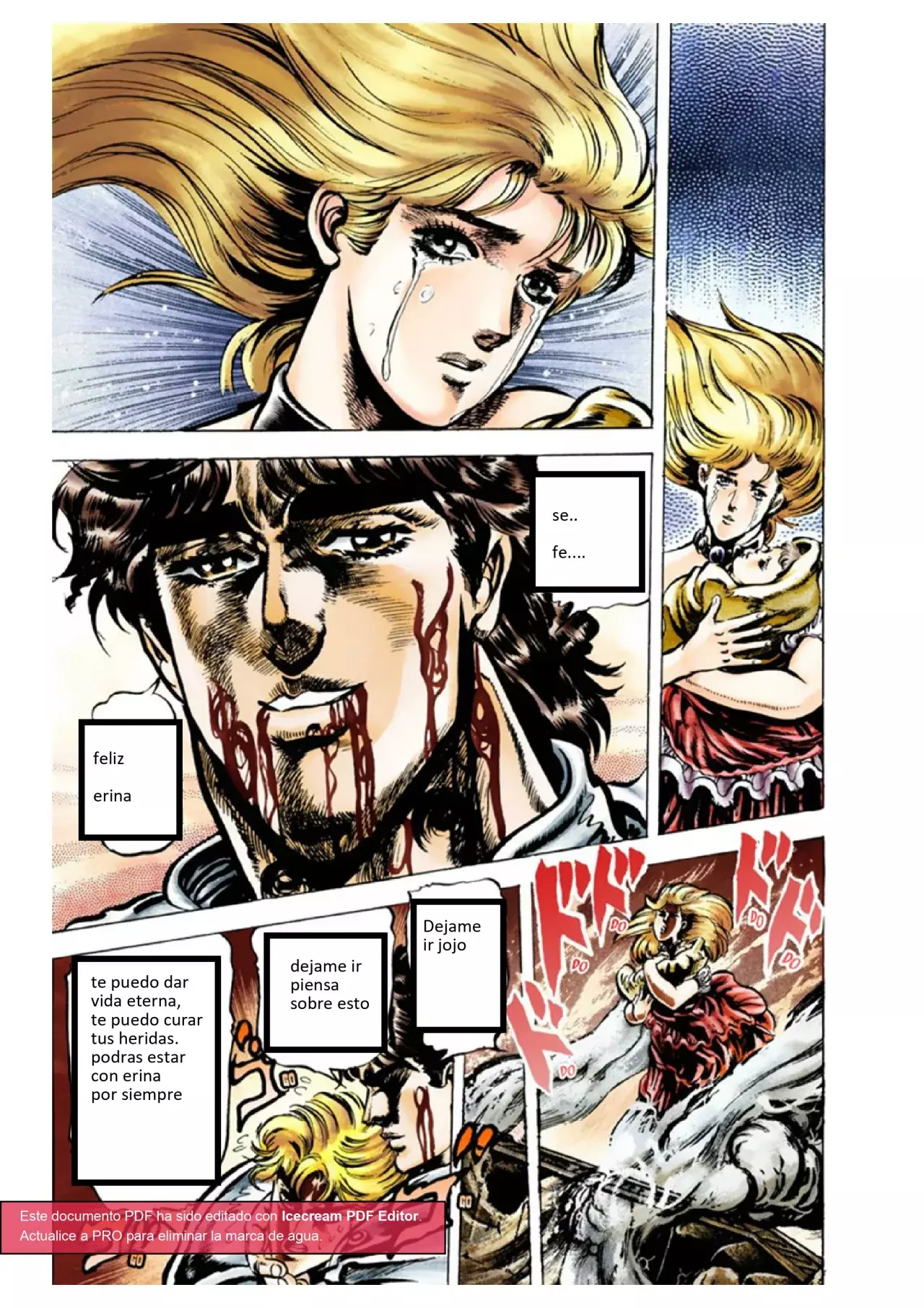 Read JoJo's Bizarre Adventure Parte 1 Phantom Blood Full Color ES Manga Online