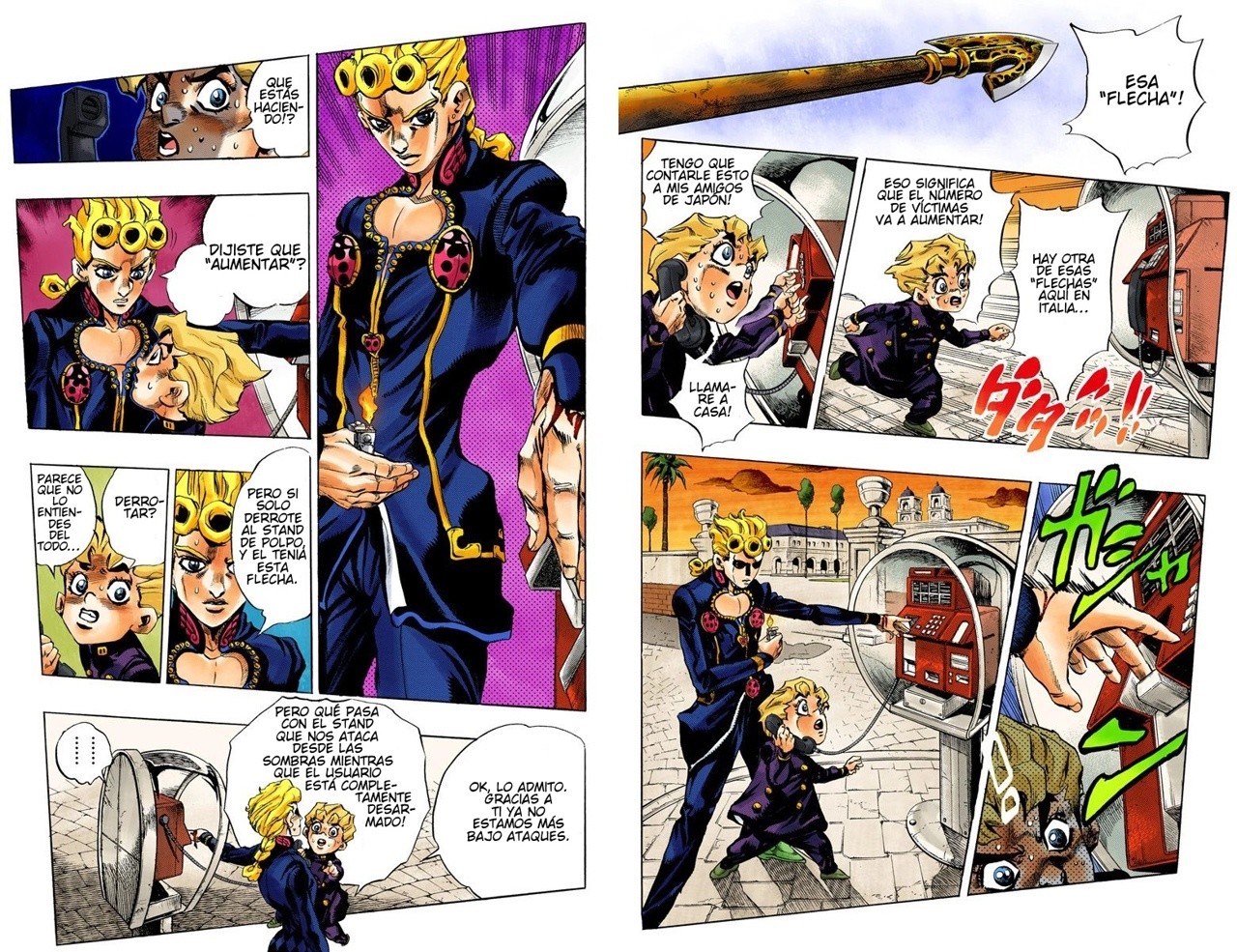 Read JoJo's Bizarre Adventure Parte 5 Vento Aureo ES Manga Online