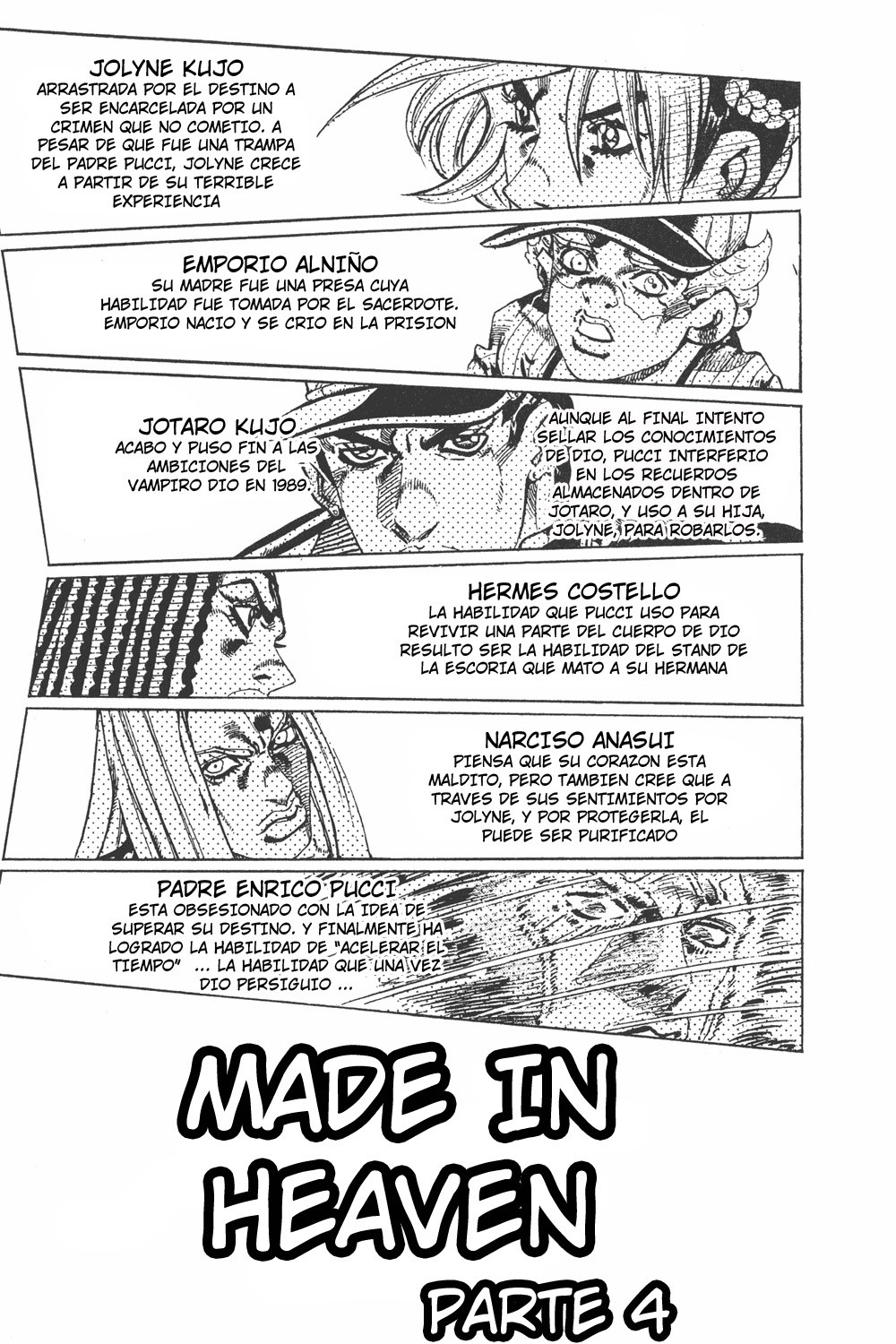 Read JoJo's Bizarre Adventure Parte 6 Stone Ocean ES Manga Online