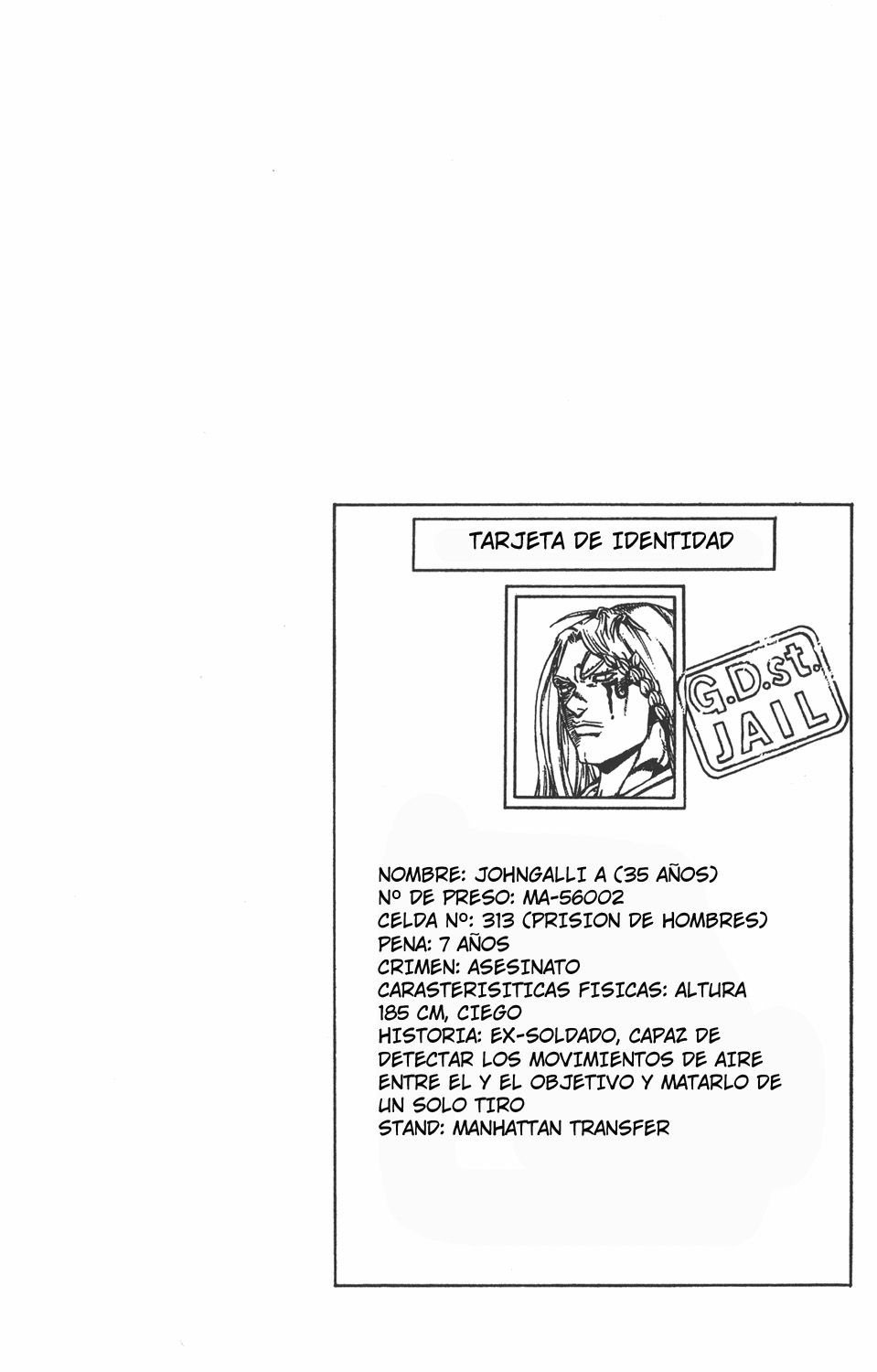 Read JoJo's Bizarre Adventure Parte 6 Stone Ocean ES Manga Online