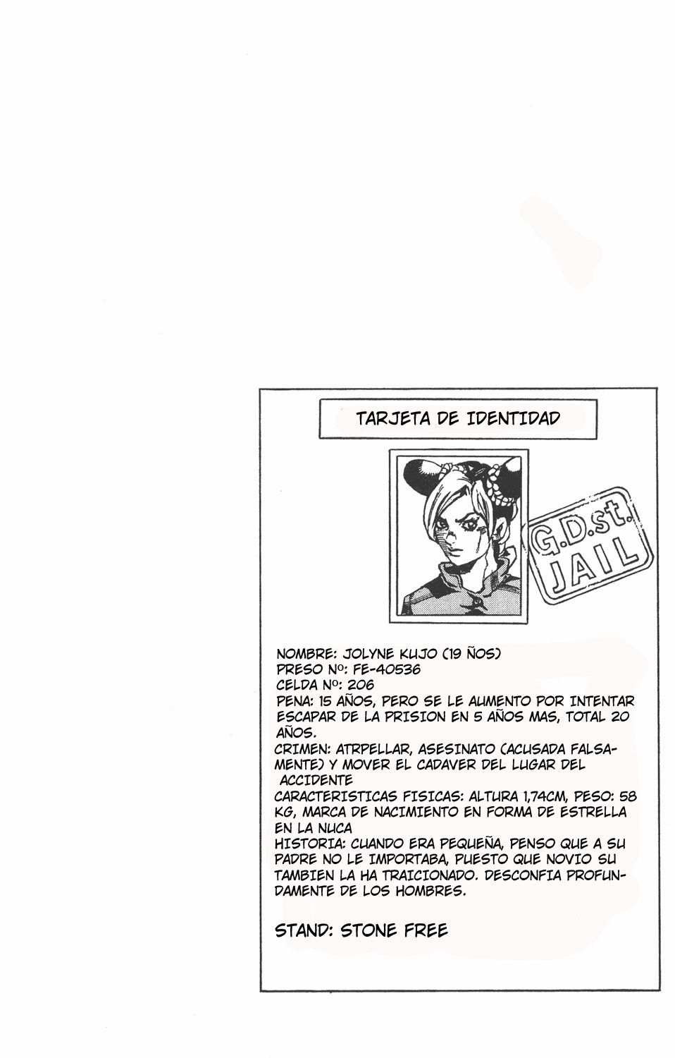 Read JoJo's Bizarre Adventure Parte 6 Stone Ocean ES Manga Online