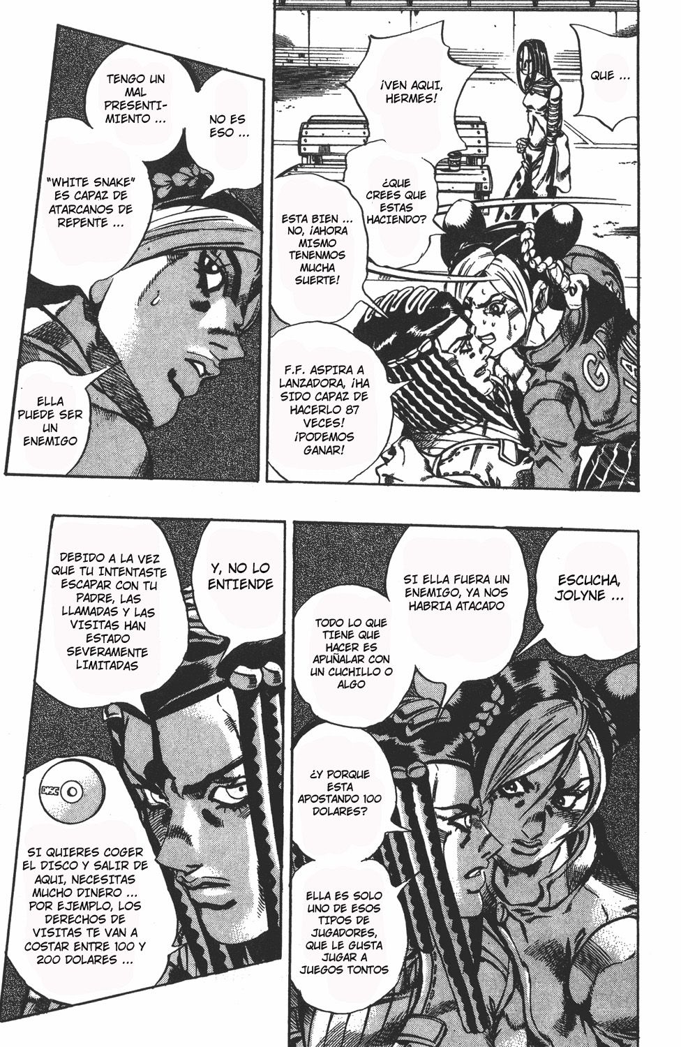 Read JoJo's Bizarre Adventure Parte 6 Stone Ocean ES Manga Online