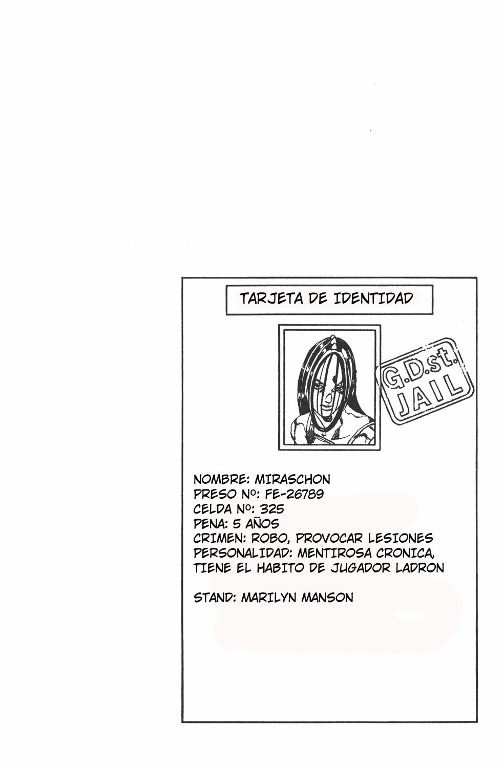 Read JoJo's Bizarre Adventure Parte 6 Stone Ocean ES Manga Online
