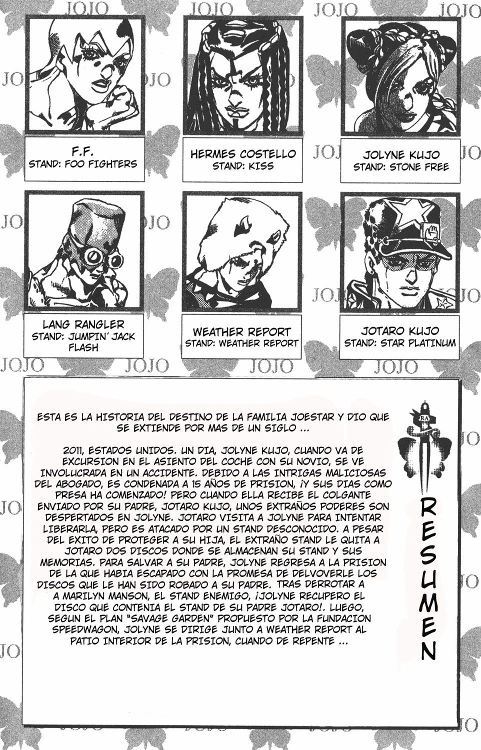 Read JoJo's Bizarre Adventure Parte 6 Stone Ocean ES Manga Online