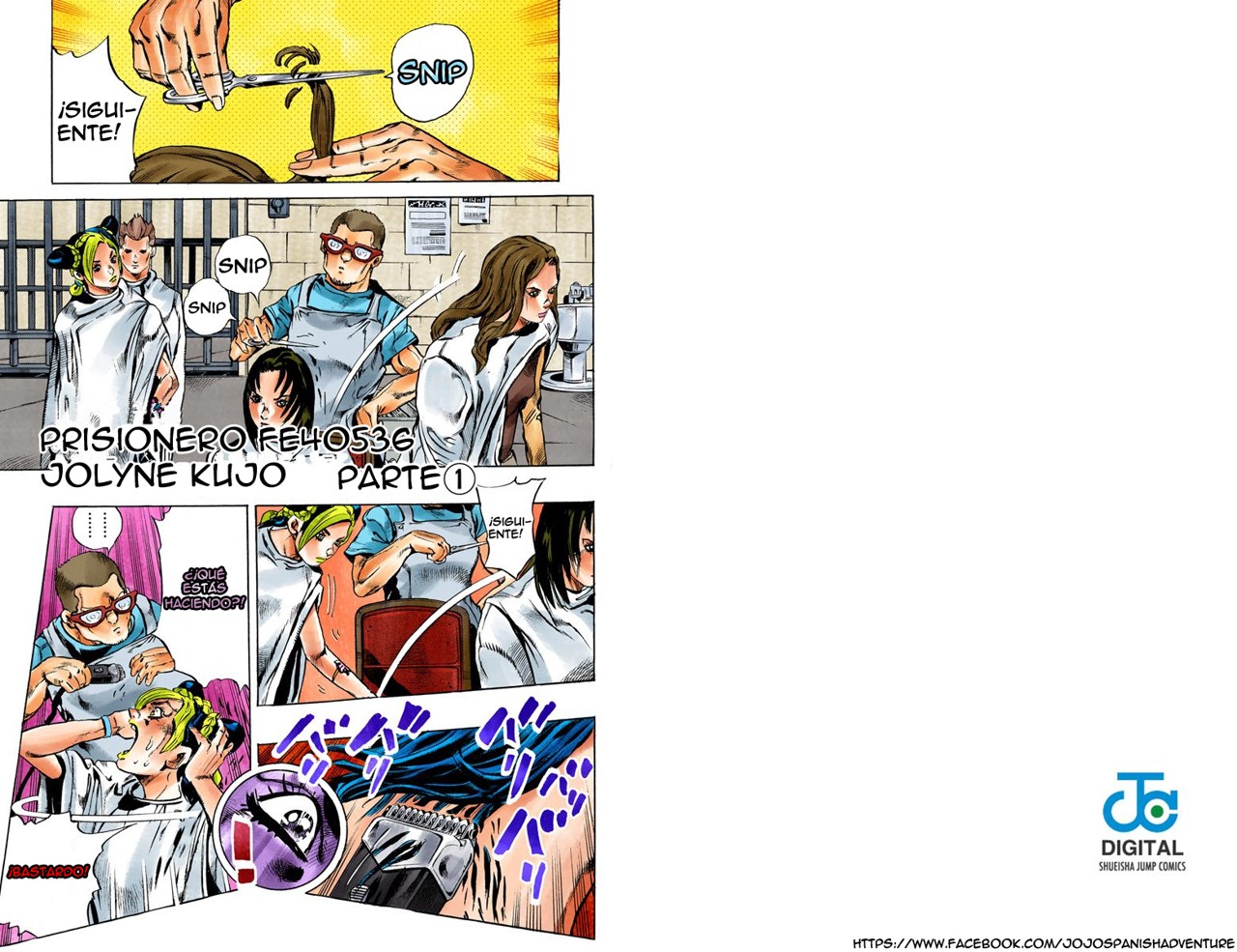 Read JoJo's Bizarre Adventure Parte 6 Stone Ocean ES Manga Online