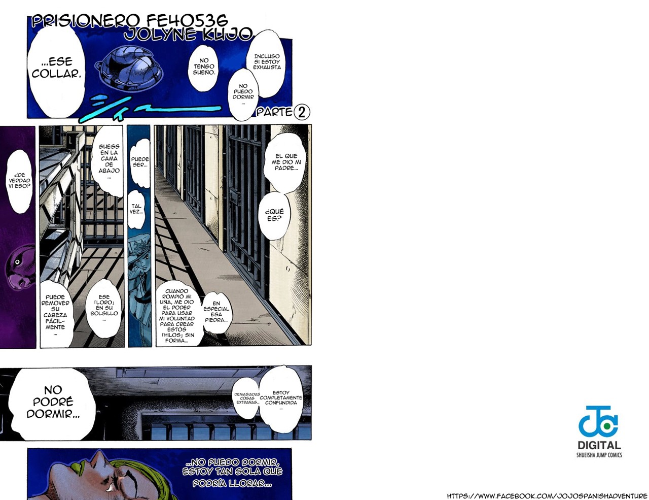 Read JoJo's Bizarre Adventure Parte 6 Stone Ocean ES Manga Online