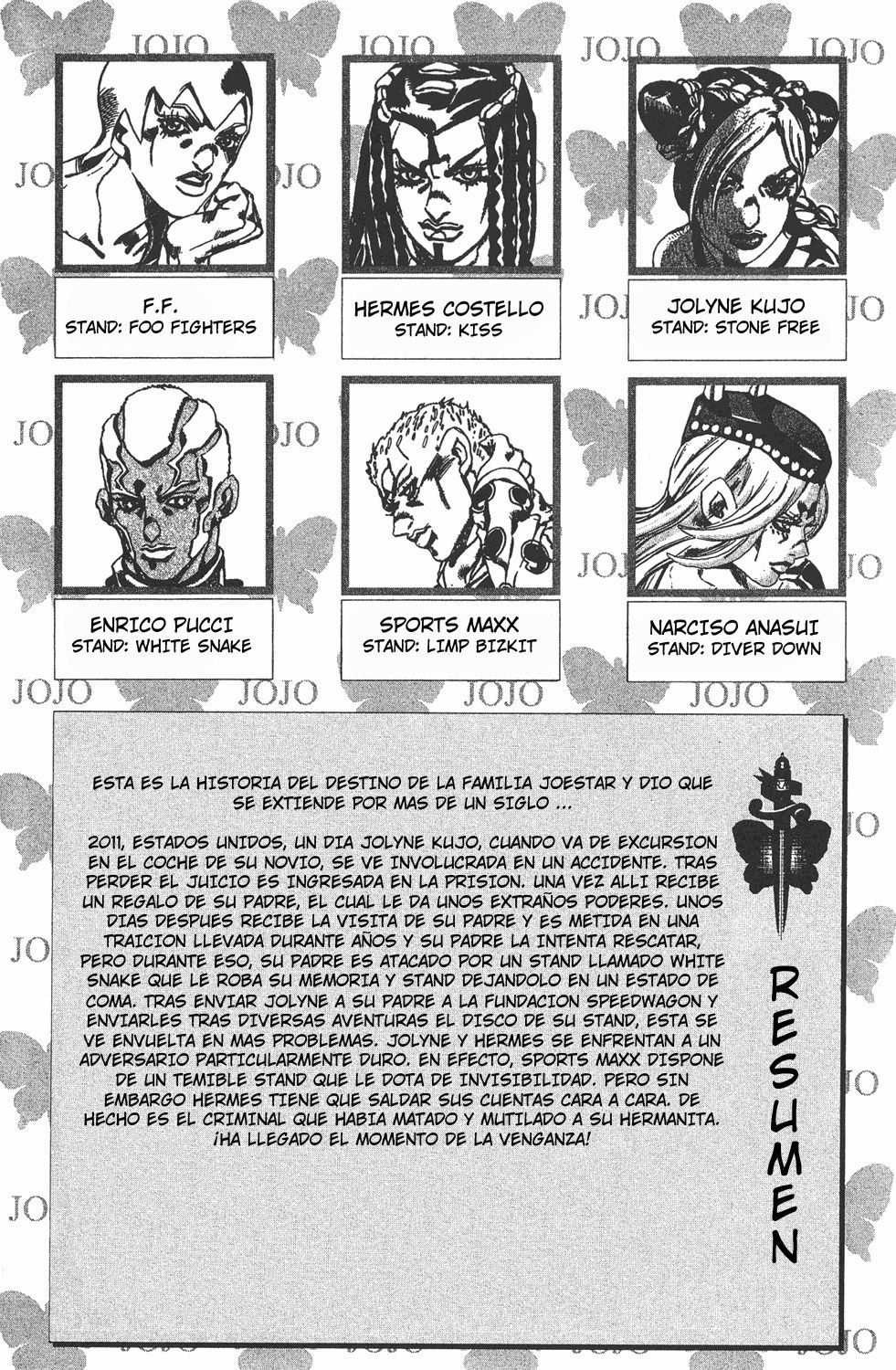 Read JoJo's Bizarre Adventure Parte 6 Stone Ocean ES Manga Online