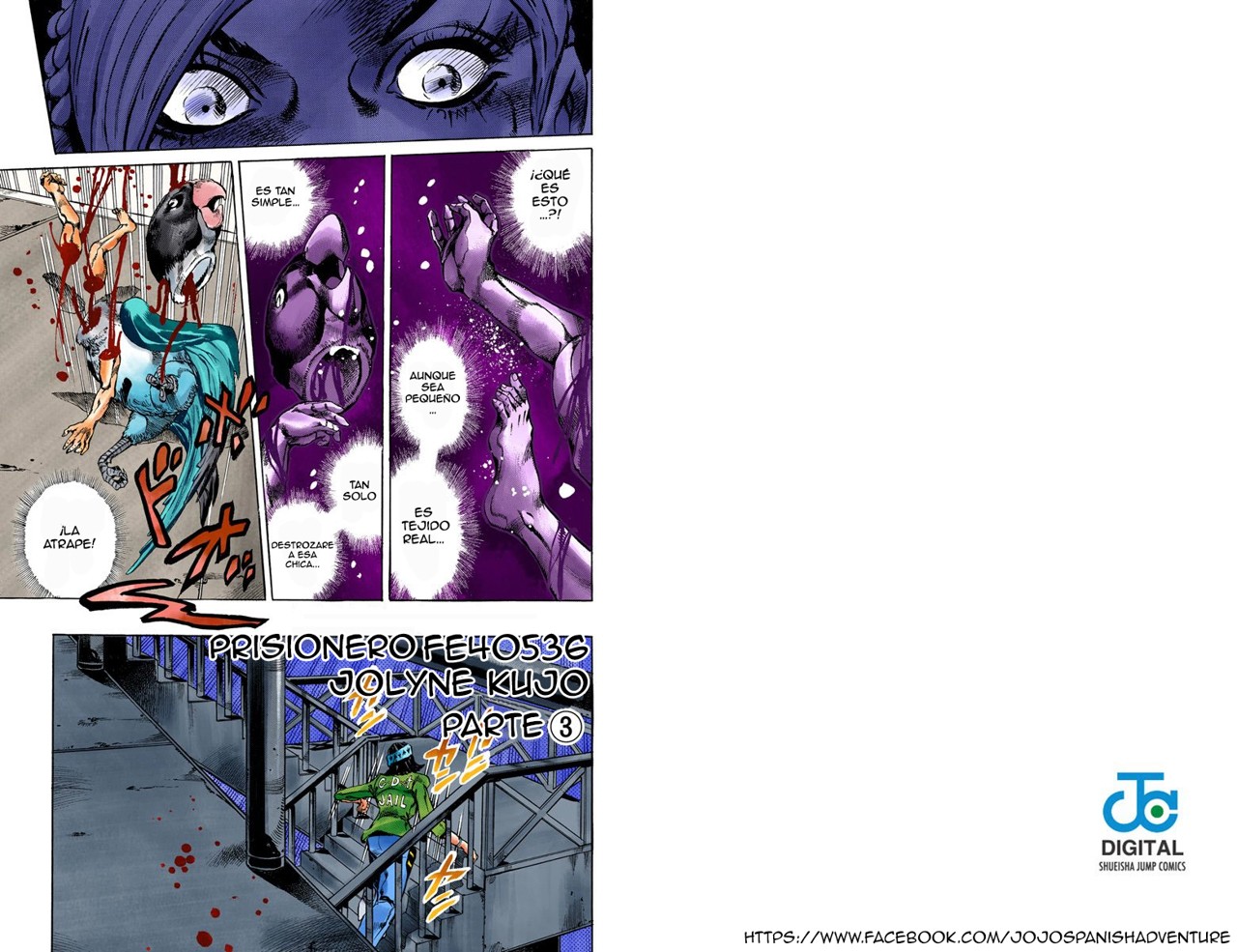 Read JoJo's Bizarre Adventure Parte 6 Stone Ocean ES Manga Online