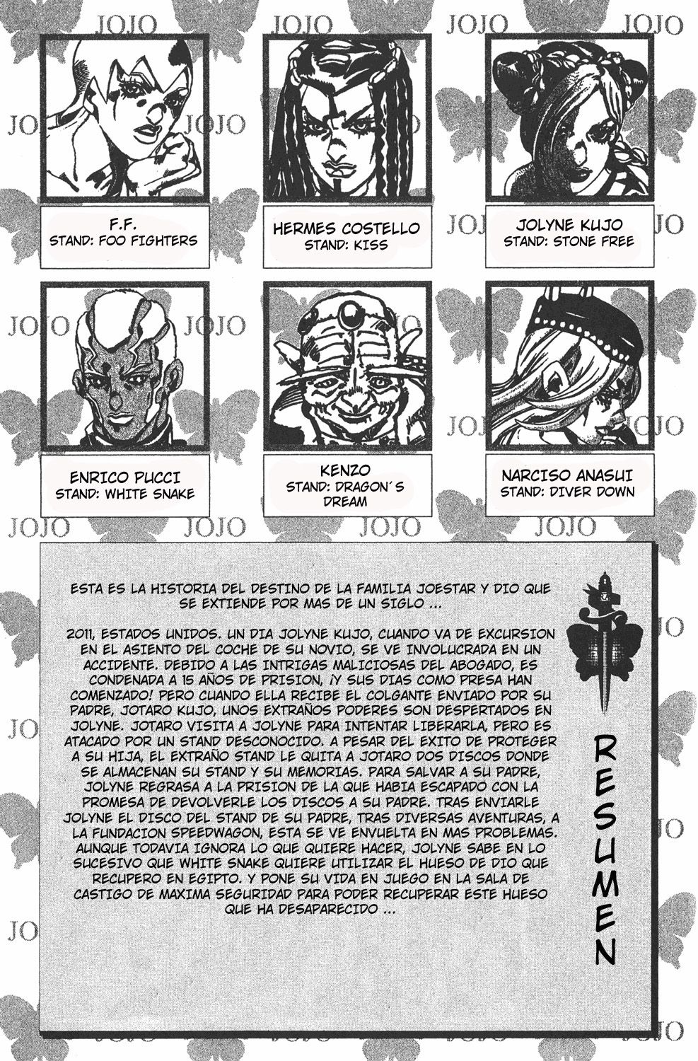 Read JoJo's Bizarre Adventure Parte 6 Stone Ocean ES Manga Online