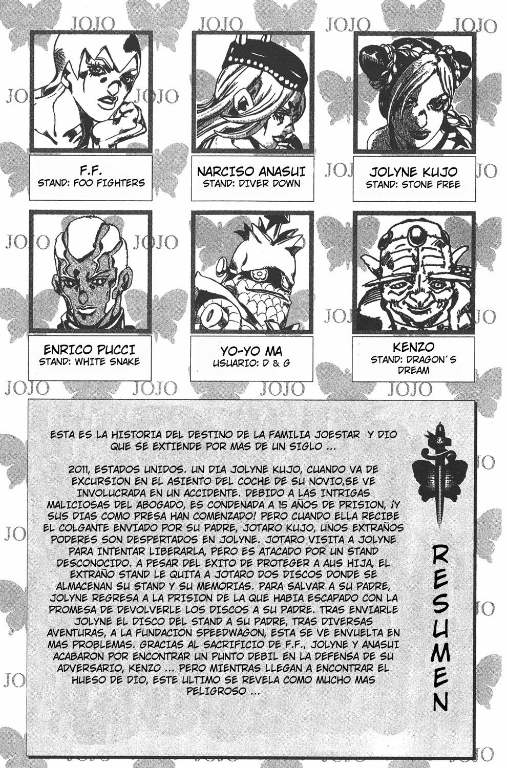 Read JoJo's Bizarre Adventure Parte 6 Stone Ocean ES Manga Online