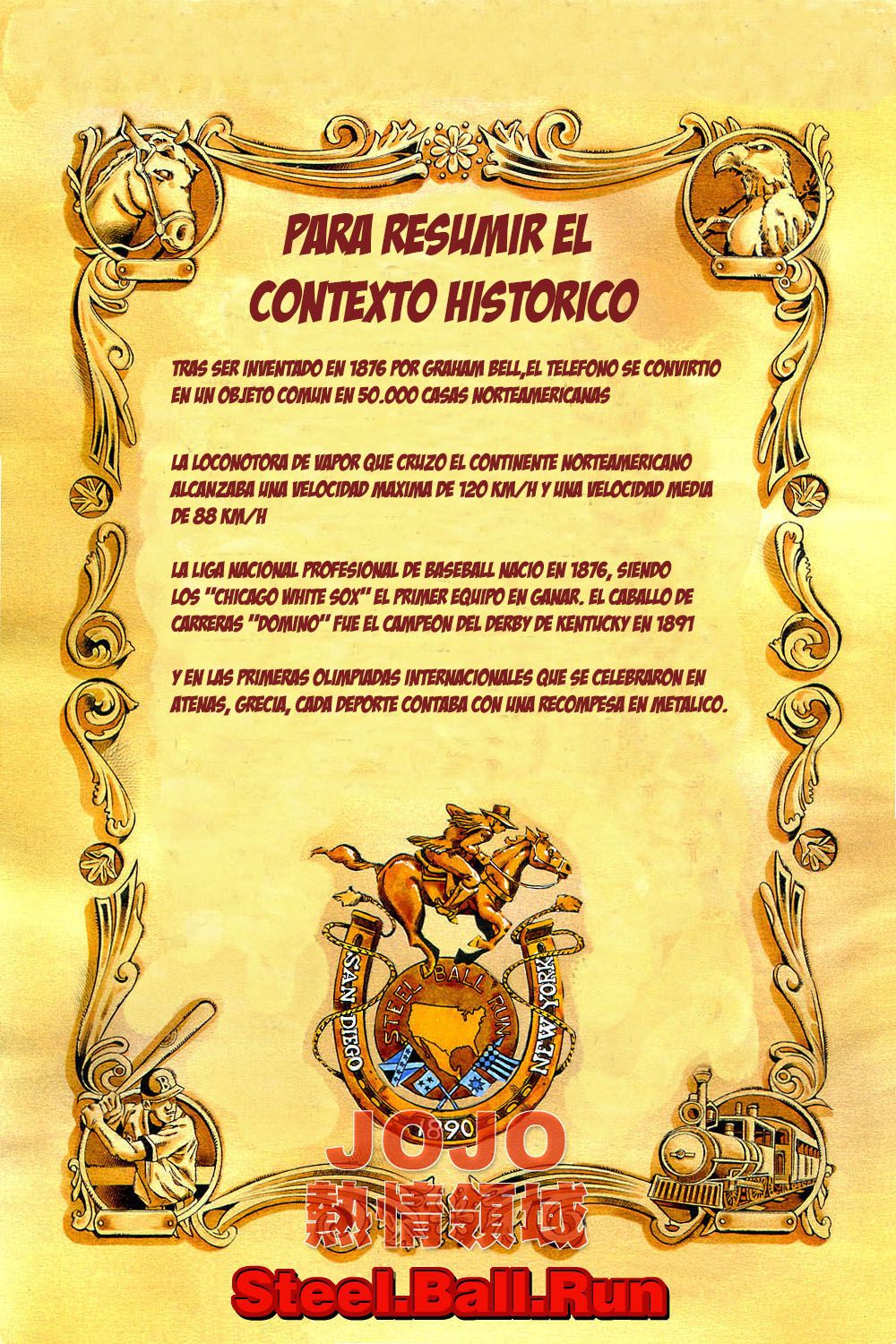 Read JoJo's Bizarre Adventure Parte 7 Steel Ball Run ES Manga Online