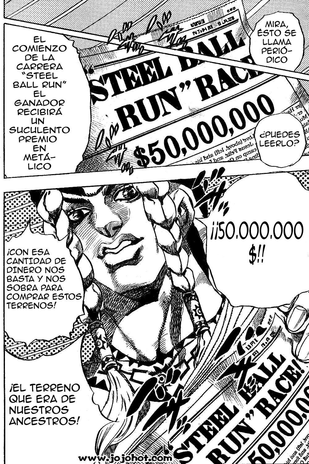 Read JoJo's Bizarre Adventure Parte 7 Steel Ball Run ES Manga Online