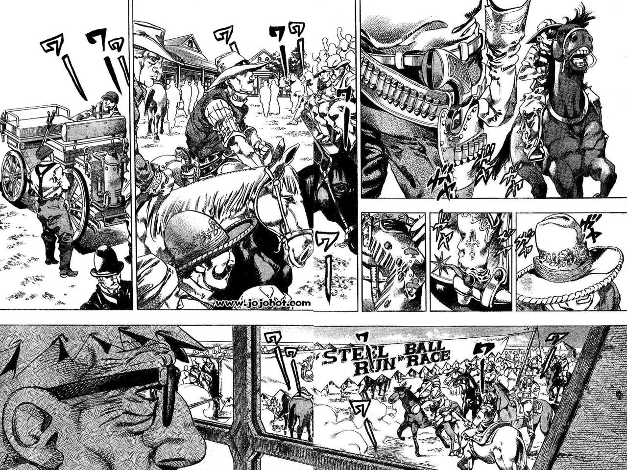 Read JoJo's Bizarre Adventure Parte 7 Steel Ball Run ES Manga Online