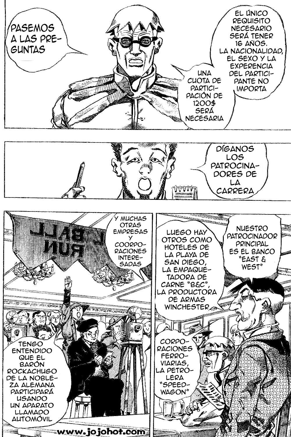 Read JoJo's Bizarre Adventure Parte 7 Steel Ball Run ES Manga Online