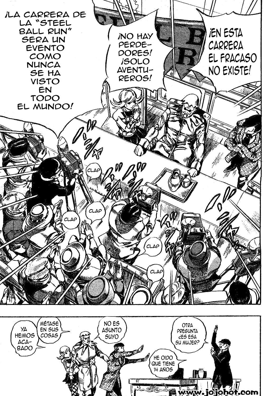 Read JoJo's Bizarre Adventure Parte 7 Steel Ball Run ES Manga Online