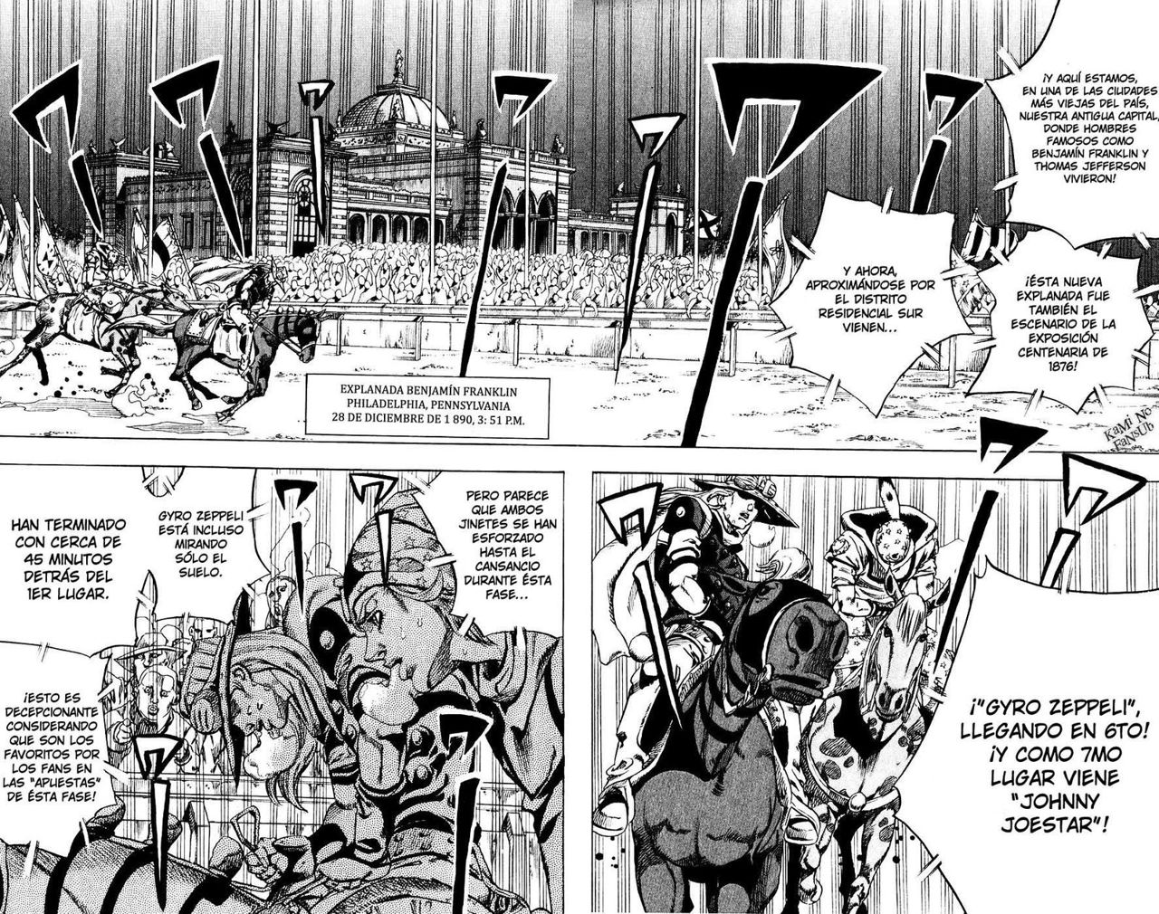 Read JoJo's Bizarre Adventure Parte 7 Steel Ball Run ES Manga Online
