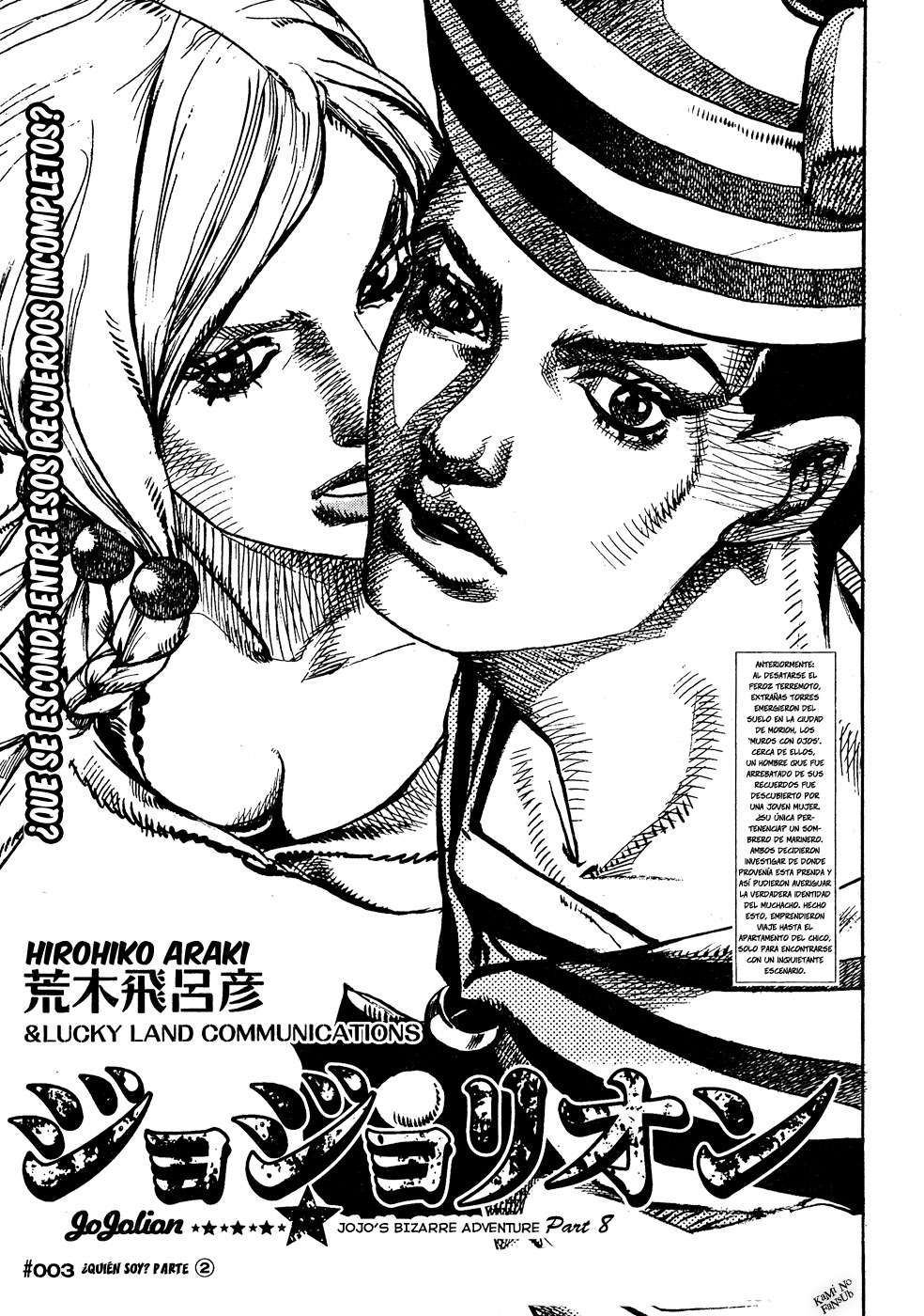 Read JoJo's Bizarre Adventure Parte 8 JoJolion ES Manga Online
