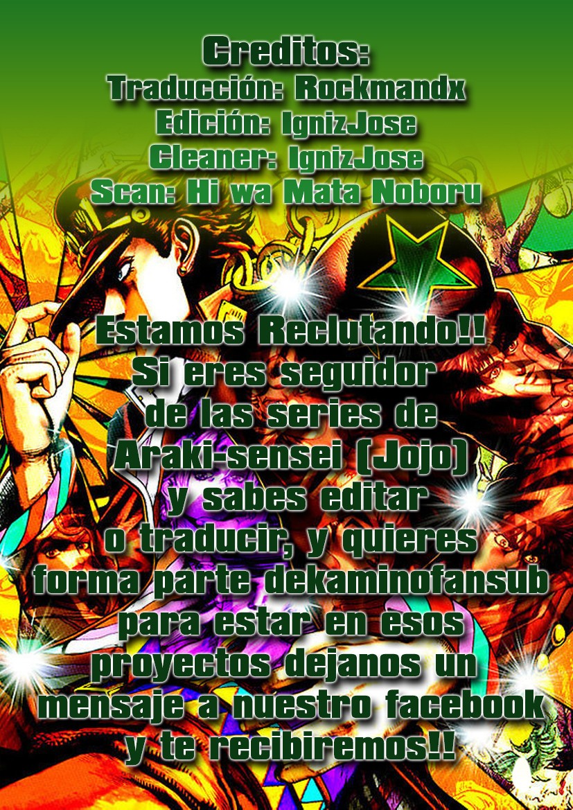 Read JoJo's Bizarre Adventure Parte 8 JoJolion ES Manga Online