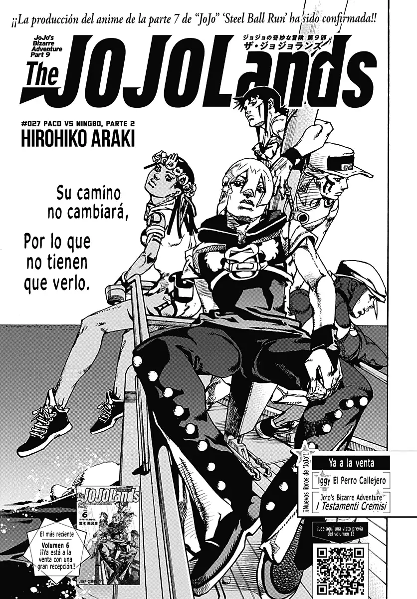 Read JoJo's Bizarre Adventure Parte 9 The JoJoLands ES Manga Online