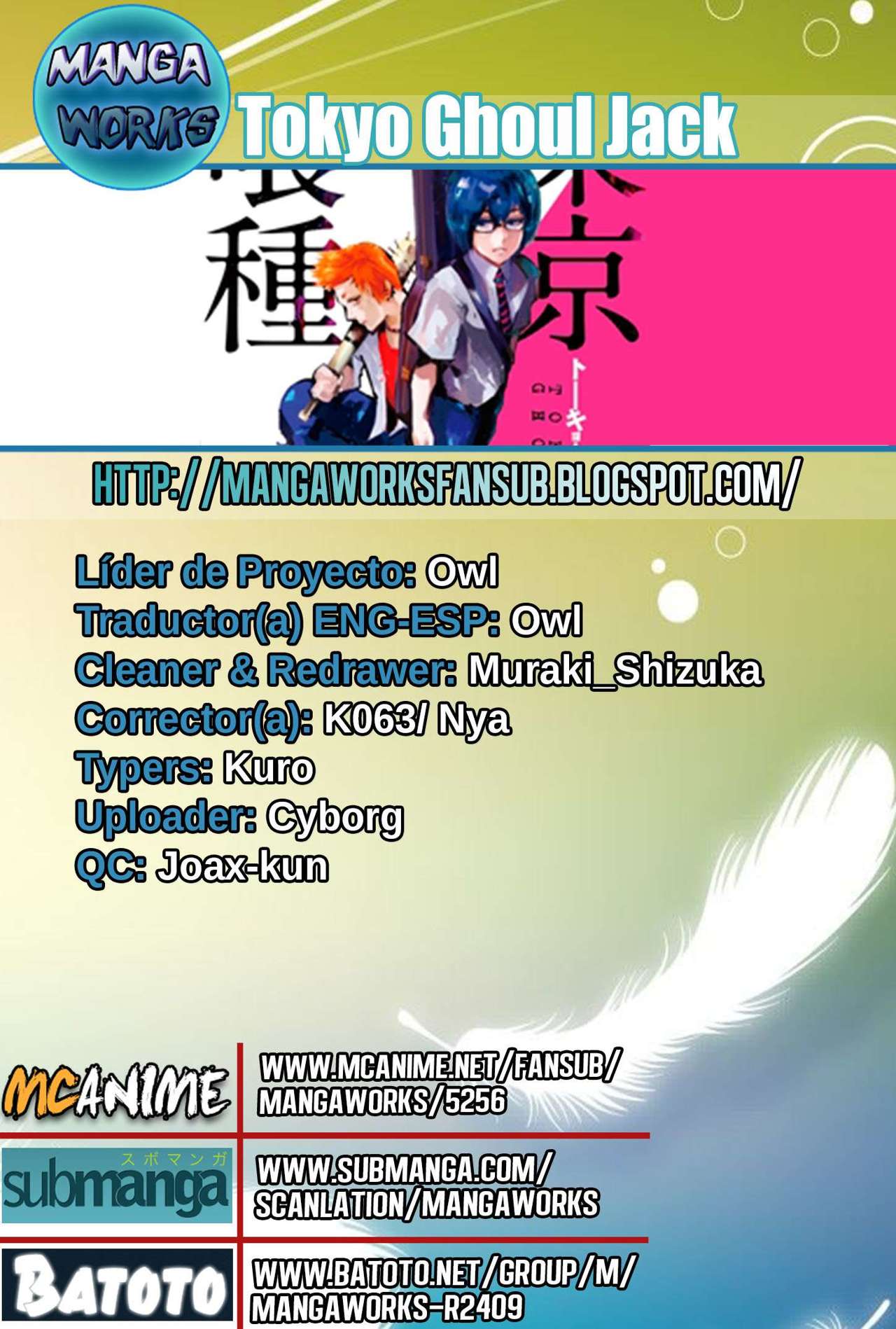 Read Tokyo Ghoul Jack ES Manga Online