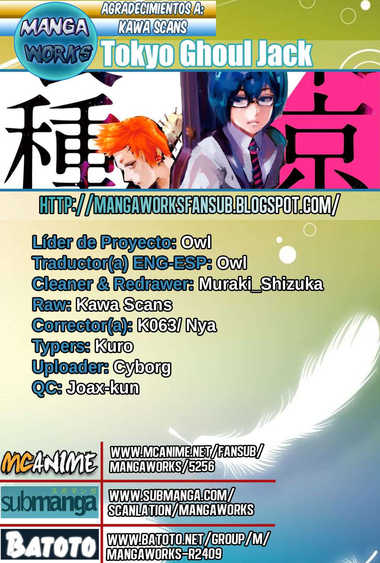 Read Tokyo Ghoul Jack ES Manga Online