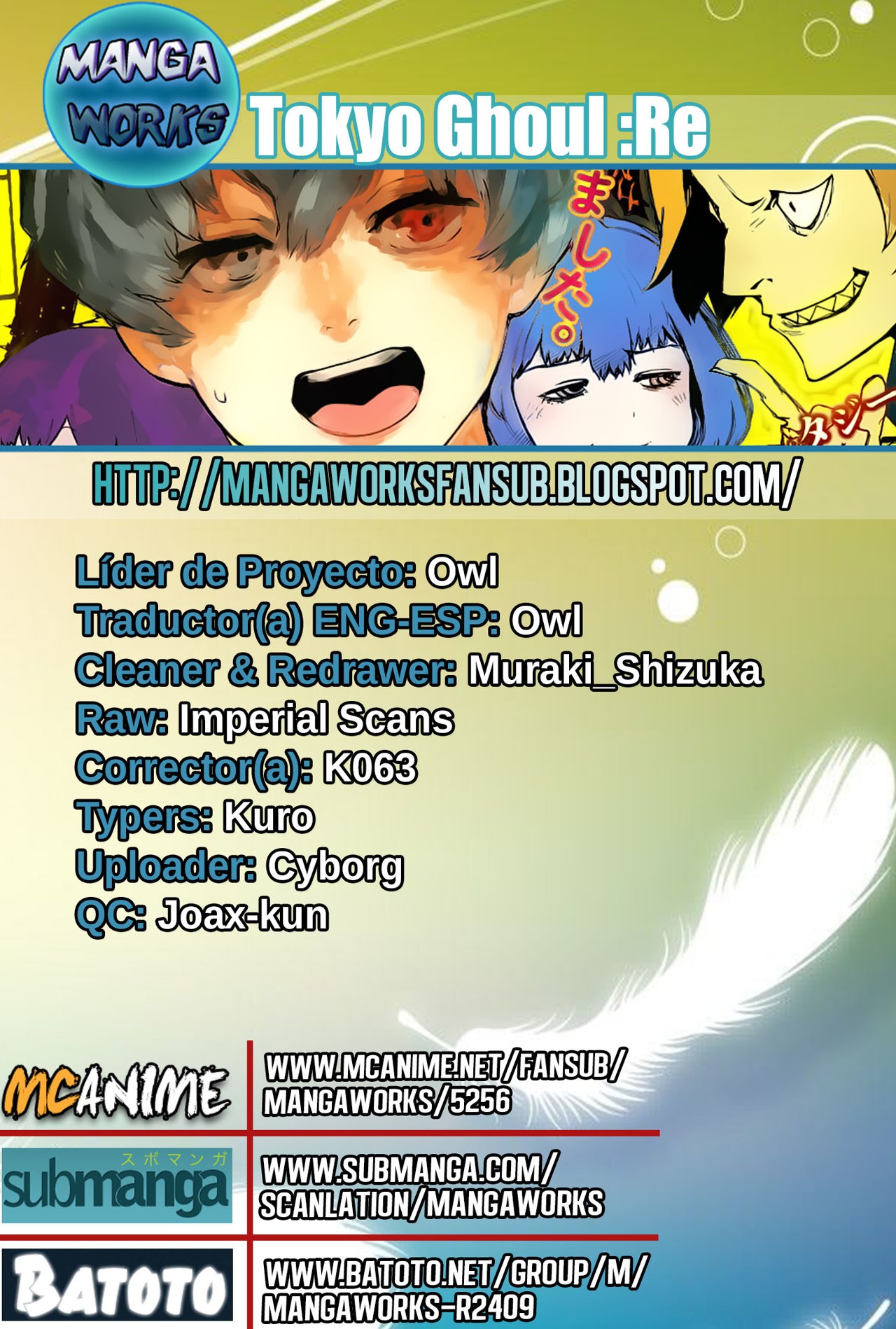 Read Tokyo Ghoulre ES Manga Online