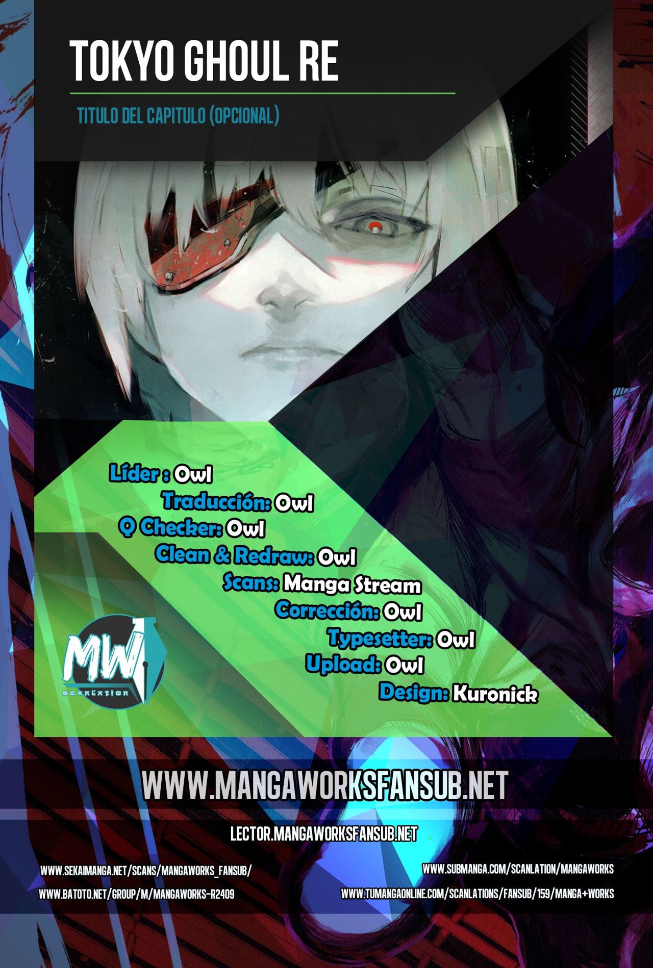 Read Tokyo Ghoulre ES Manga Online