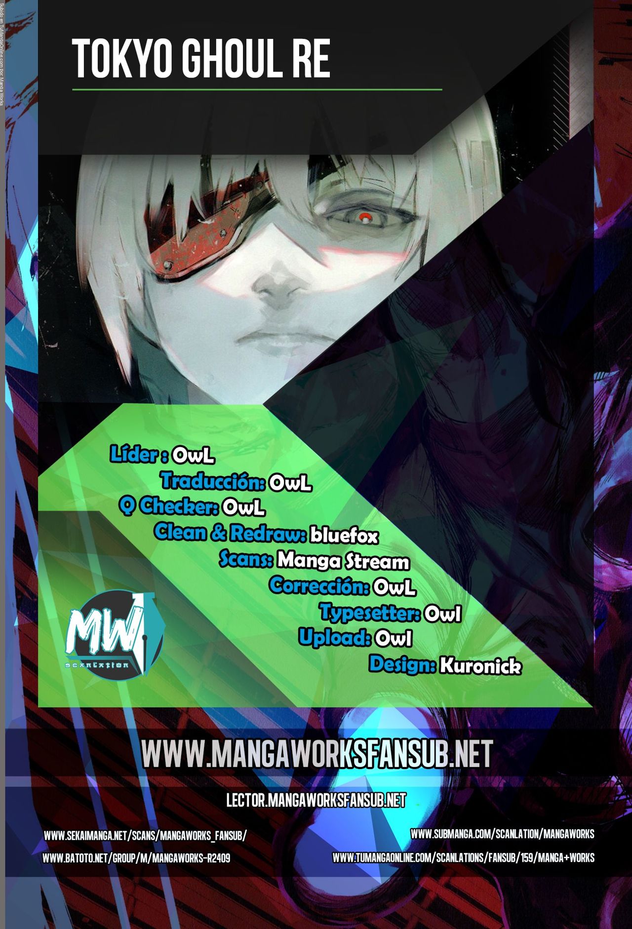 Read Tokyo Ghoulre ES Manga Online