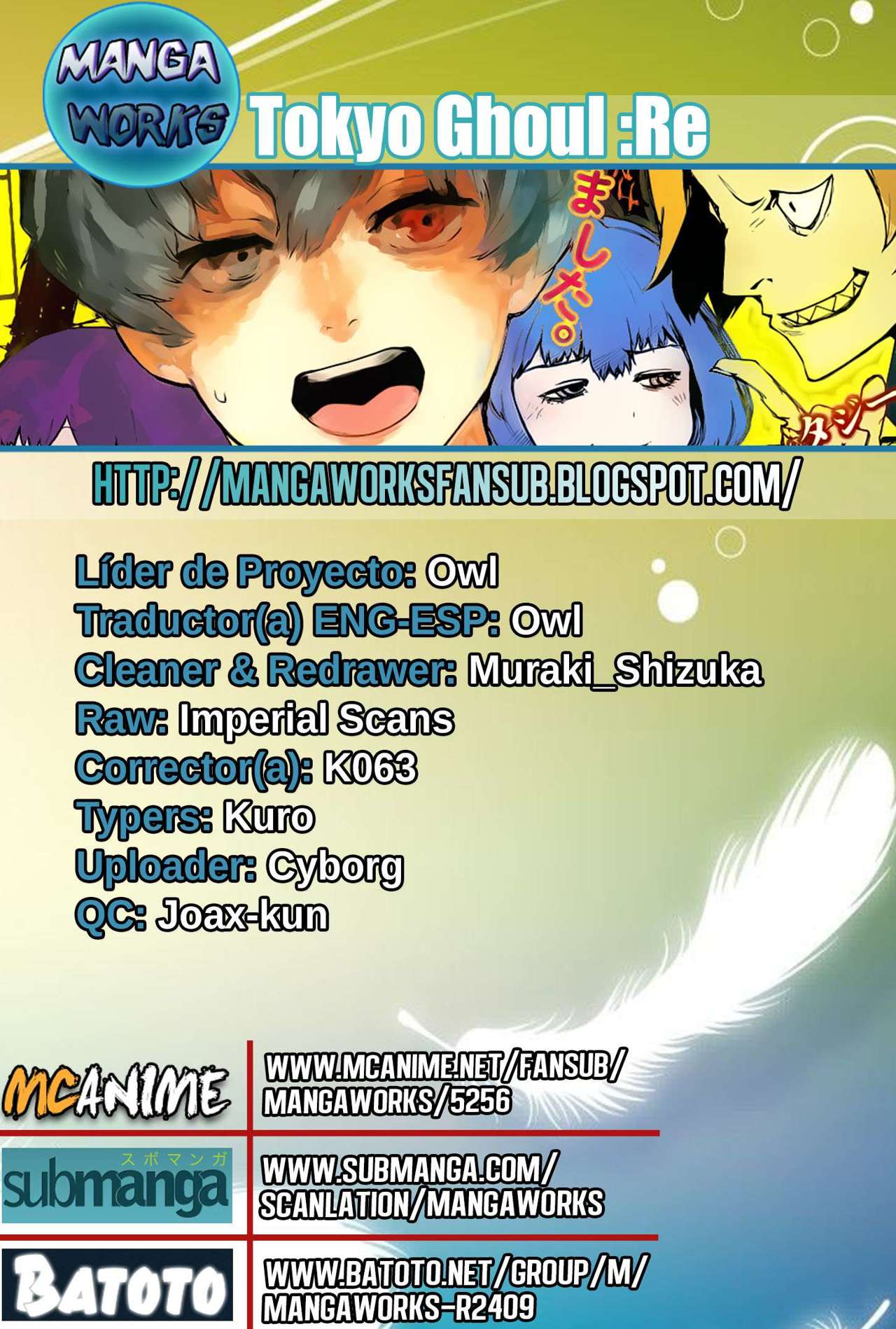 Read Tokyo Ghoulre ES Manga Online