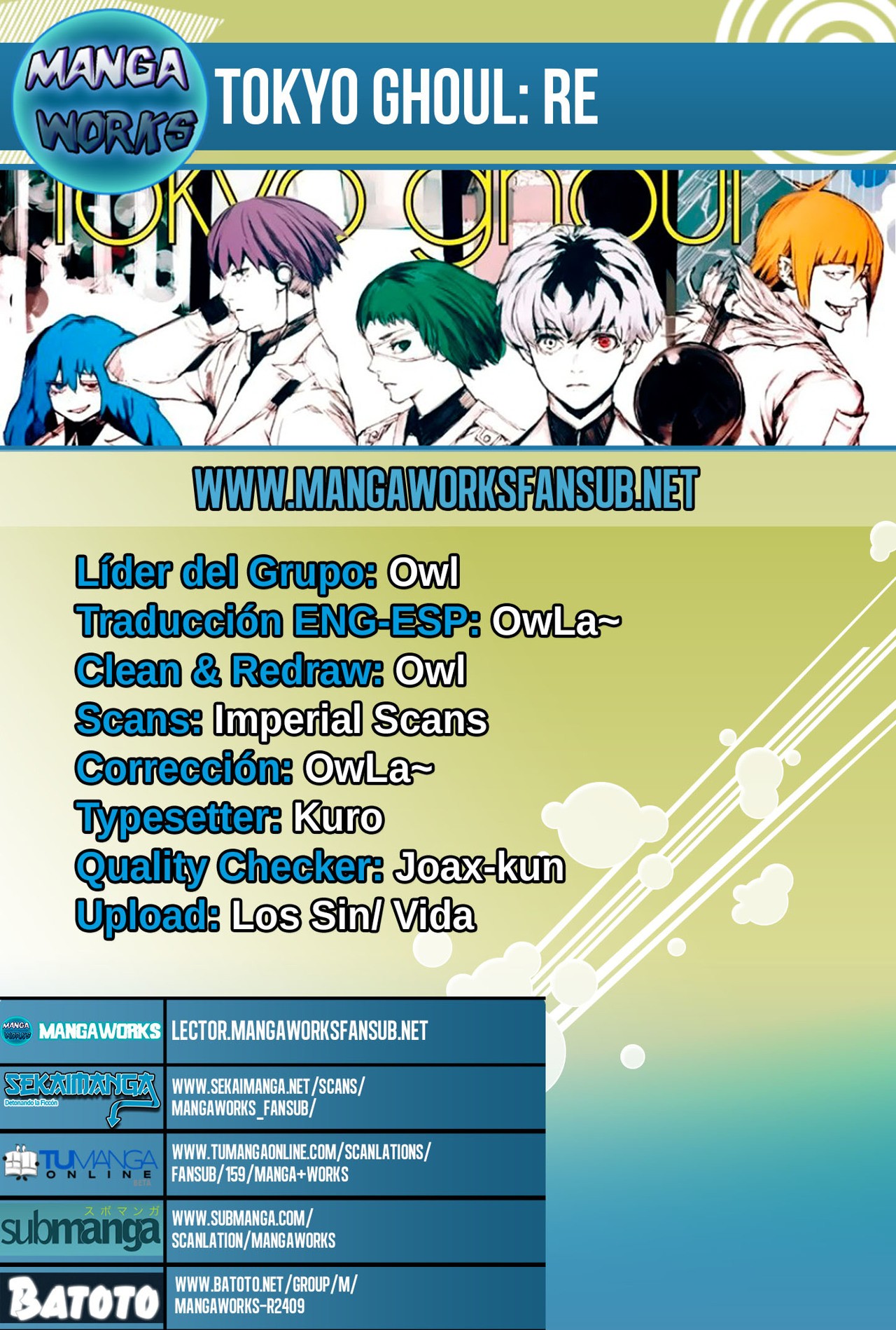 Read Tokyo Ghoulre ES Manga Online