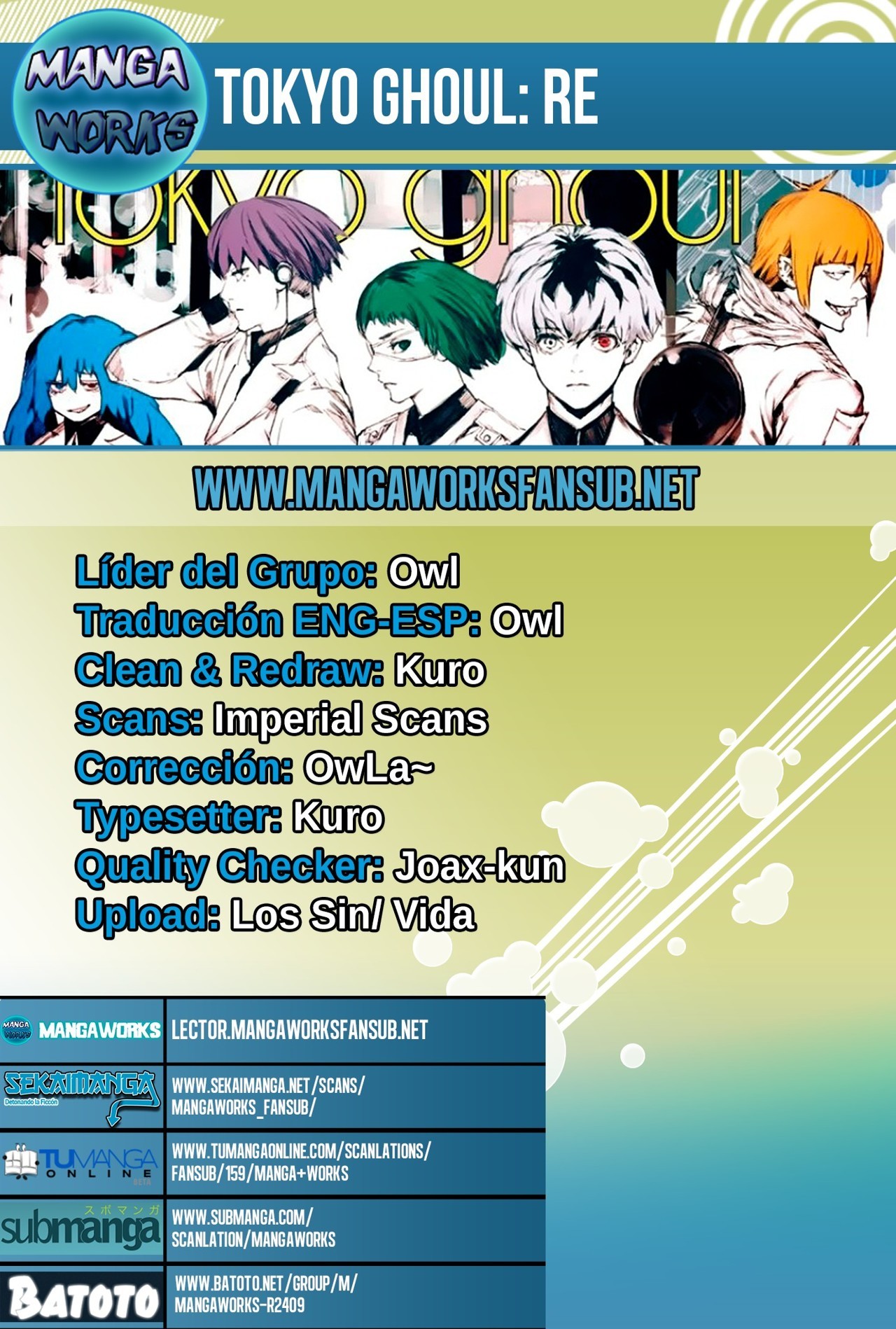 Read Tokyo Ghoulre ES Manga Online