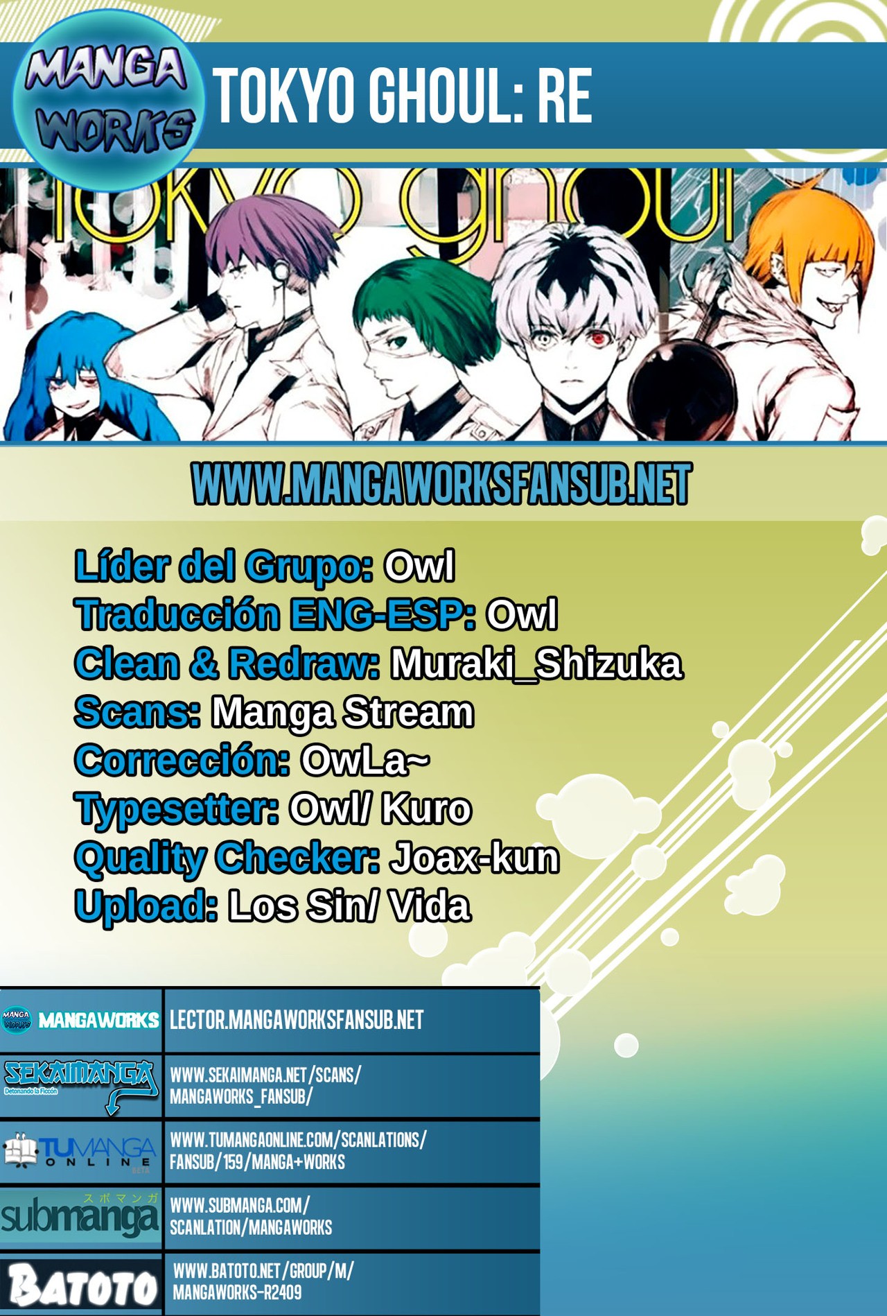 Read Tokyo Ghoulre ES Manga Online
