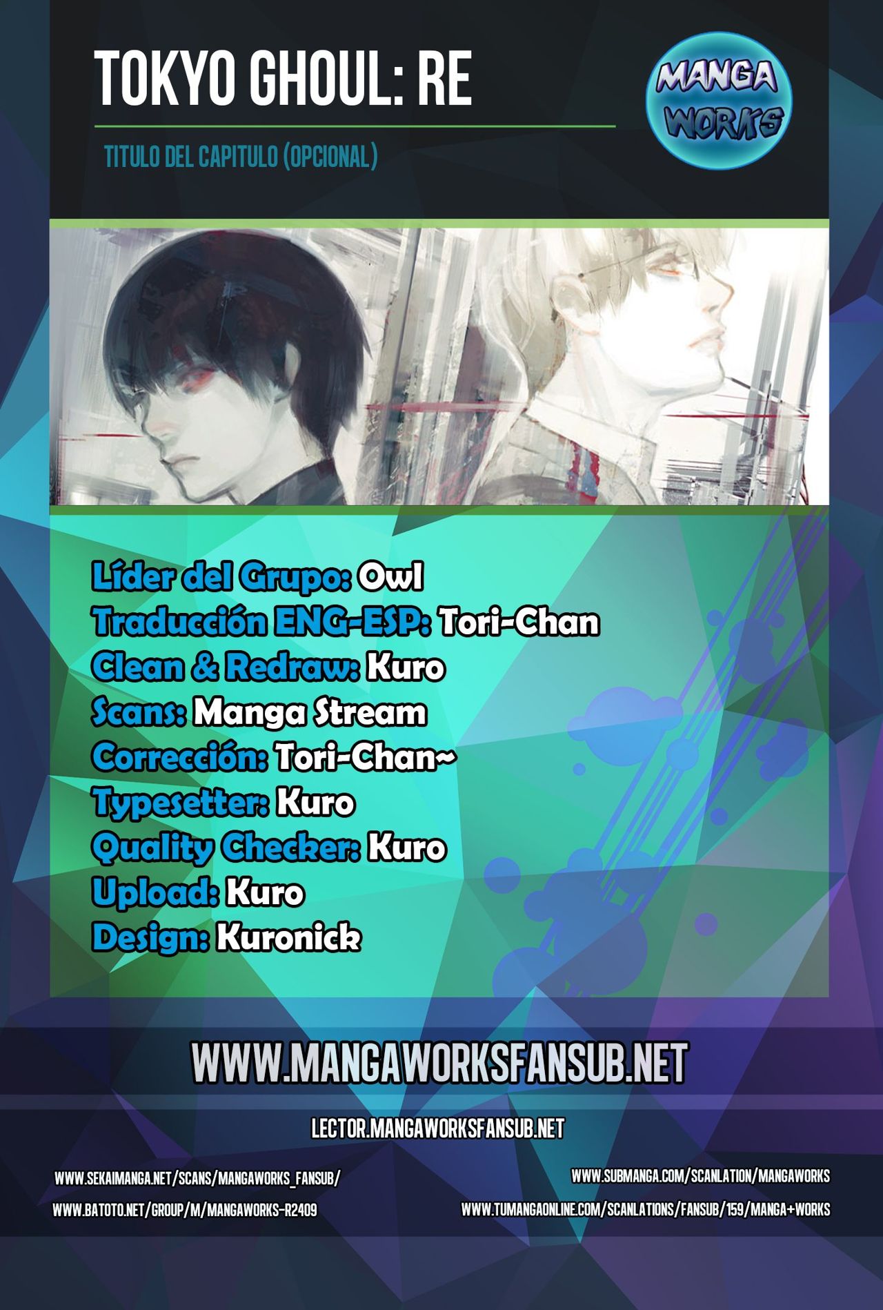 Read Tokyo Ghoulre ES Manga Online