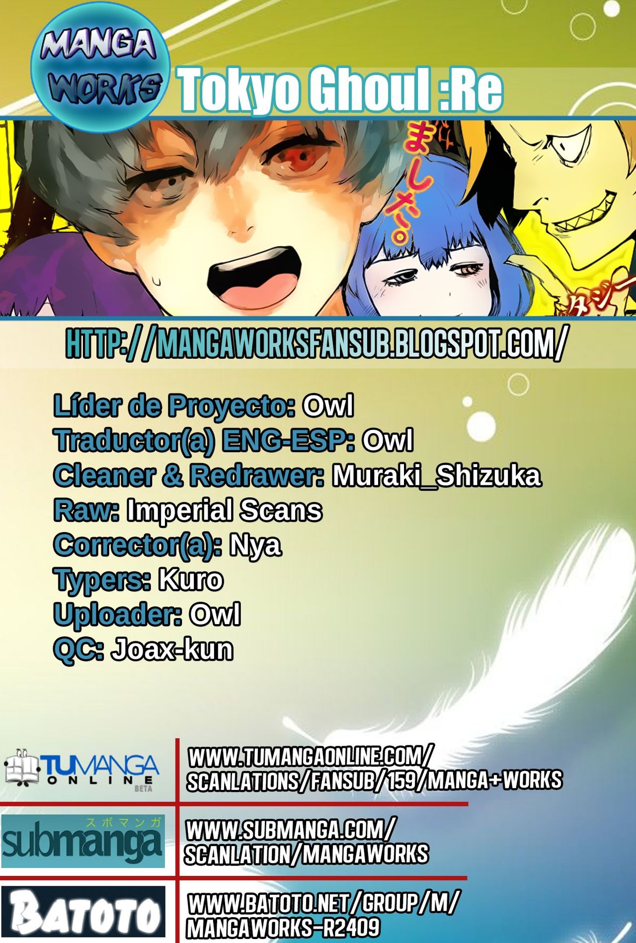 Read Tokyo Ghoulre ES Manga Online