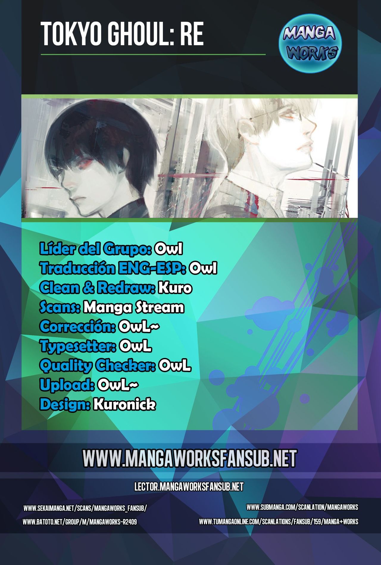 Read Tokyo Ghoulre ES Manga Online