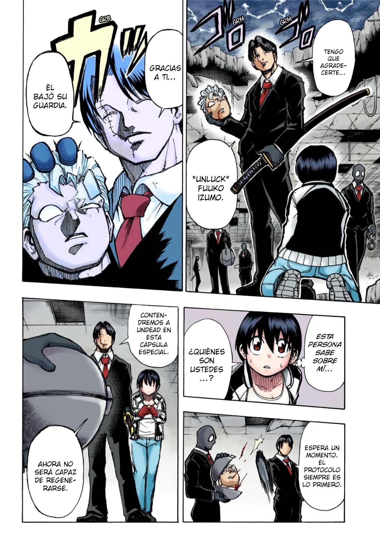 Read UNDEAD UNLUCK Full Color ES Manga Online