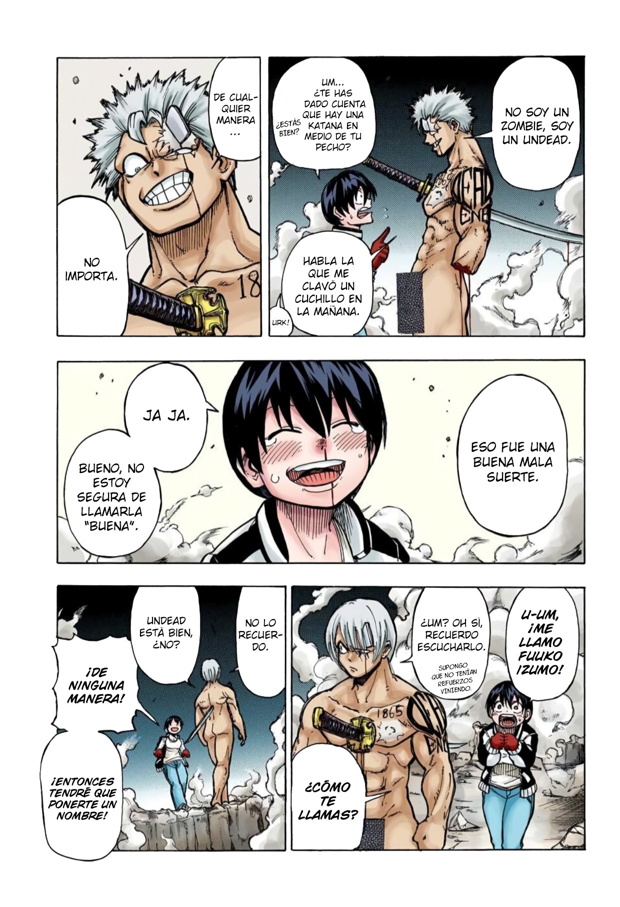 Read UNDEAD UNLUCK Full Color ES Manga Online